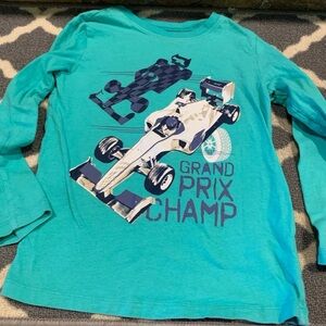 Size 7 boys race car shirt